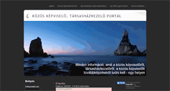 Desktop Screenshot of kozoskepviselok.hu